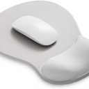 ErgoComfort Gel Wrist Rest Mouse Pad-Ergonomic Office Mousepad with Wrist Support-Non-Slip, Design Desk Accessories Mat for Home&Game Decor (03Silver Surge)