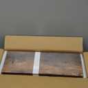 upsimples Floating Shelves for Wall, Wall Shelves for Decor Storage Set of 6, Wall Mounted Wood Shelf for Bedroom, Living Room, Bathroom, Kitchen, Picture Ledge Shelf, Brown (15.7in)