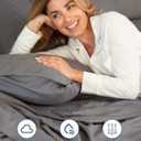 Extra Deep King Sheet Set - 6 Piece Breathable and Cooling Sheets - Hotel Luxury Bedding for Women, Men, Kids & Teens - Easy & Secure Fit - Soft, Wrinkle Free and Comfy w/ Extra Deep Pockets - Grey
