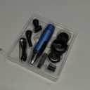 AREYZIN Nose Hair Trimmer for Men,2025 Professional 3 in 1 Painless Rechargeable Ear and Nose Trimmer,IPX7 Waterproof Eyebrow Facial Hair Trimmer Body Grooming Kit Dual Edge Blades (Blue)