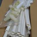 Tiny Land Kids Tent with Mat and Star Lights, Indoor Playhouse for Toddlers, 57"x36"x52" Large Reading Nook for Girls & Boys, Modern Bed Canopy for Kids Room (Cream)