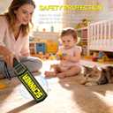RANSENERS Handheld Metal Detector Wand,Security Wand,Portable Adjustable Sound & Vibration Alerts, Detect All Metal Products (Not Include Battery)