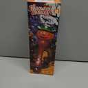 Halloween Bubble Machine Wand for Kids, Light up & Music Pumpkin Bubble Wand-1 Temporary Tattoos and 5 Bubble Solution, Halloween Boo Basket Stuffers for Toddlers Boys & Girls 3 4 5 6 7 8 + Years Old (Brown 1 Pack)