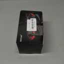 Dsycar Universal Stainless Steel Car Exhaust Tail Muffler Tip Pipe - Adjustable Car Decoration Exhaust Tips (Straight-Black)