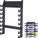 Acrylic Drum Stick Holder, Drum Stick Display Holder, Drum Stick Holder, Wall Mounted Stick Holder holds 8 sets of drumsticks Drumstick Organizer Holder for Display (Black)