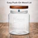 kitchentoolz Large Mason Jars with Lids 64 oz Mason Jars Wide Mouth, 1/2 Gallon Glass Jar with Lid for Pantry Storage, Canning, Flour, Dry Goods 2 Pack