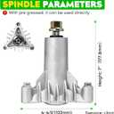 42" Deck Spindle Rebuild Kit for 130794 Spindle, for Craftsman LT1000 LT2000(Only 3 Bolts), 2 Spindles 532130794, 2 Blades 134149, 2 Pulleys 129861 ,1 Idlers 173437, 1 Idlers 173438,1 95 1/2" Belt