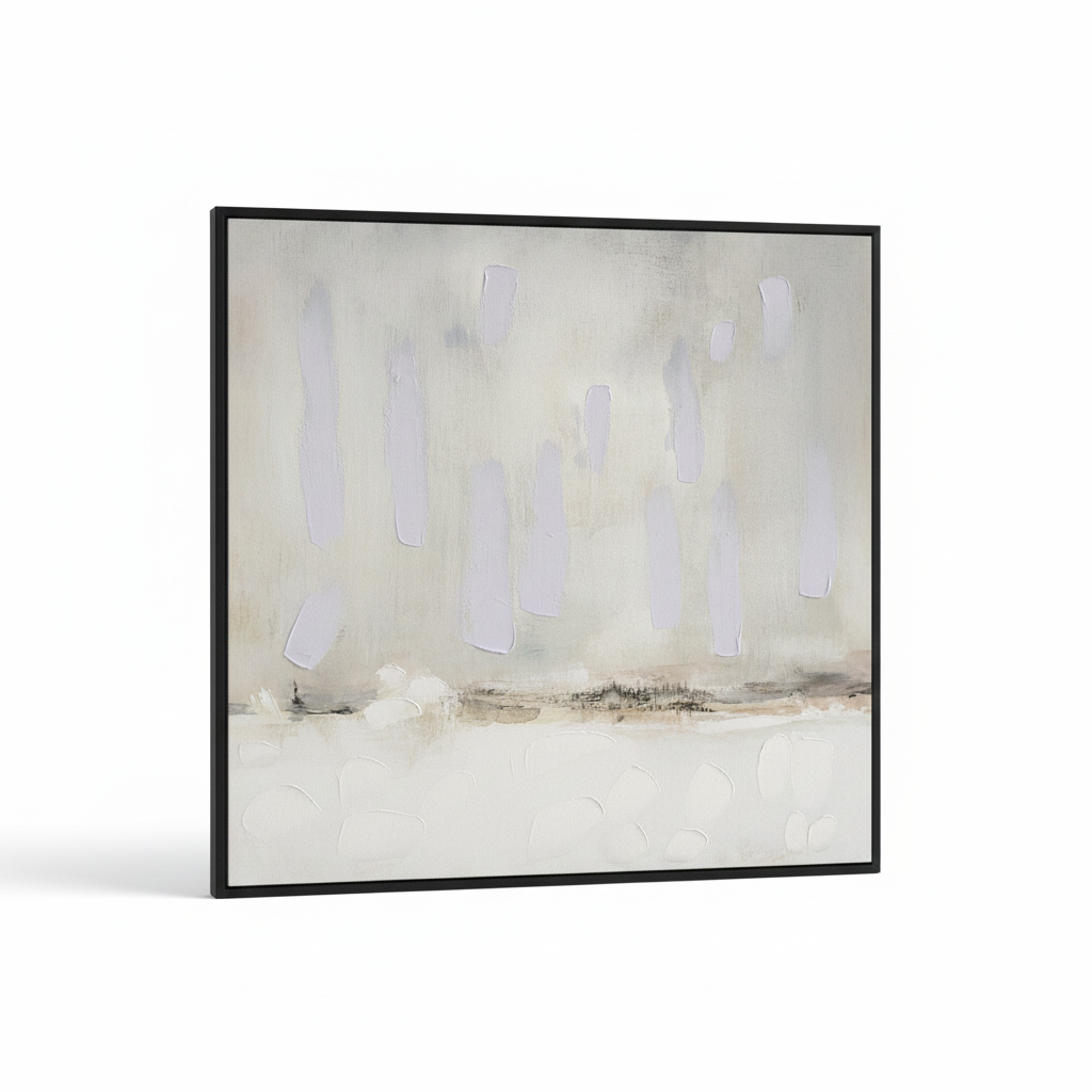 MV 37X37 ABSTACT ART FRAMED CANVAS