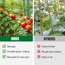 Garden Stakes 48 Inches Steel Plant Stakes Tomato Stakes 4ft Pack of 25