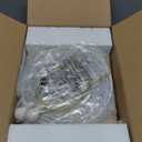 21'' Small Table Lamps for Bedroom Bedside Lamps Set of 2 Farmhouse Nightstand Lamps with Carved Floral Vintage Side Table Lamps for Living Room Kids Office, White, Bulb Not Include