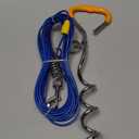 Petbobi Dog Tie-Out Cable and Stake - 30ft Heavy Duty Cable with Spring, No Tangle, 16in Ground Stake, Ideal for Yard, Camping and Beach, Suitable for Small Medium Large Dogs Up to 120 lbs, Blue (30 ft / 120 lbs)