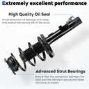 Front Struts Assembly Shock Absorber & Sway Bars End Links Compatible with 2004-2009 Mazda 3 (Excludes MazdaSpeed), Replace 172264 K80235 (4Pcs)