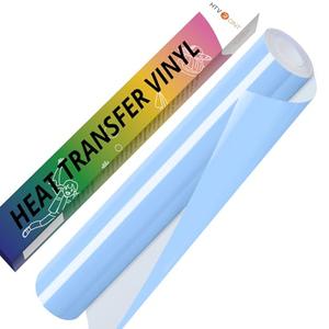 HTVRONT Blue HTV Vinyl Roll - 12" x 10ft Blue Iron on Vinyl for All Cutter Machine & Silhouette Cameo, Heat Transfer Vinyl Rolls for t Shirts - Easy to Cut & Weed for Heat Vinyl Design