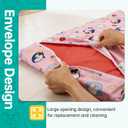 2PCS Cover Replacement Compatible with Kindermat 4 Section Rest Mat,Pink,Soft Breathable and Washable Sheet for Preschool Kindergarten Toddler Daycare(Mat Not Included)