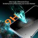 UNBREAKcable 2PCS Screen Protector for iPhone 15-1 Privacy Tempered Glass+1 Clear Glass Double Shatterproof [Easy Installation Frame] [9H Hardness] [Case Friendly] Anti-Scratch for iPhone 6.1 inch