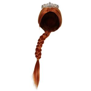 Women Princess Wig Adult Crown Wigs Cosplay Prop Costume Accessory (One Size, Brown)
