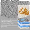 Waterproof Couch Cover for Dogs Washable, Anti-Slip Back Dog Bed Blanket Pet Chair Sofa Furniture Protector(52x82 Inches, Dark Grey)