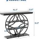 Garvee 41.3" Entryway Table, Small Modern Console Table with Circle Base, 41.3 x 11.8 x 31.1 inches