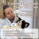 Chongker Realistic Companion Robot Dog Stuffed Animals for The Elderly