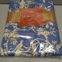 Maison d' Hermine Curtains for Living Room 100% Cotton 96 inch Length One Panel Light Filtering Toile Curtains for Bedroom Windows with Rod and Loop Pockets Drapes (Joli Jouy Blue, 50" W x 96" L)