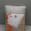 Joyreap 3 Pieces Floral Patchwork Quilt Set Queen, Orange n White Flowers Design, Smooth Soft Microfiber Quilt, Bedspread Bed Cover for All Season- 102x90 inches