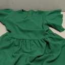 RETSUGO Girl Spring Summer Dresses Butterfly Sleeve Cotton A Line Ruffles School Dress for 6-14 Years Kids