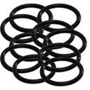 Mr ORing 241 Buna/Nitrile ORing, 70A Durometer, Black, 37/8" ID, 41/8" OD, 1/8" Width (Pack of 10) 2 pcs