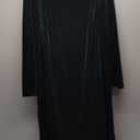 Allegra K Long Sleeve Velvet Dresses for Women's Elegant Evening Bodycon Wedding Guest Midi Dress (Large)