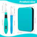 Crochet Hooks Set Digital  Original Ergonomic Counter to Track Rows and Stitches  Crochet Kit with 18 Different Size Interchangeable Crochet Needle with 2 Levels Led