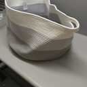 Storage Basket for Organizing, 20"13" Large Laundry Baskets, Cotton Rope Woven Blanket Basket, Toy Storage for Kids, Collapsible Blankets Storage for Living Room, Nursery Room (3-toned Gray)