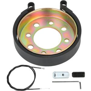 GREHUA 4" Rear Drum Brake Band & Cable Kit for Manco Bandit Critter 1492 4316 297 Rotary 484 Azusa 2251-B Yerf-Dog Predator 212cc 420cc 196cc Go Kart Yard Cart Dune Buggies Mini Bike ATV Parts