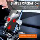 leechio 1 PC Dashboard Cell Phone Holder, 360 Degree Rotating Dashboard Phone Holder, Multifunctional Anti-slip Center Console Navigation Bracket, Suitable for 4-7 Inch Mobile Phones (Black)