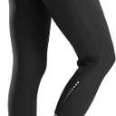 Women's 4D Padded Bike Pants High Waist Cycling Shorts Bicycle Capris 3/4 Biking Tights with Zipper Pockets (Black, XL)