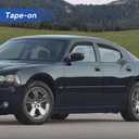Window Visors Rain Guards for 2006 2007 2008 2009 2010 Dodge Charger, Out-Channel Window Vent Wind Deflectors Visors Shades for 06-10 Charger