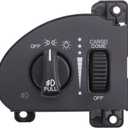TRQ Headlight Switch with Cargo Light and Fog Lights Compatible with 1999-2001 Ram 1500/2500/3500 1999-2000 Dodge Dakota