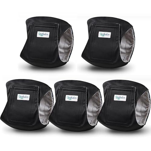 Leekalos Male Dog Diapers, Dog Belly Bands for Male Dogs Wraps Washable Doggie Diapers High Absorbing Dog Belly Bands（3 Pack）L