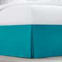 Nestl Teal Bed Skirt Queen Size - Queen Bed Skirt 14 Inch Drop - Brushed Microfiber Bed Skirts - Hotel Quality Pleated Bed Skirt - Shrinkage & Fade Resistant