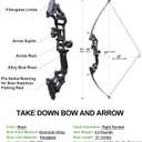 Archery Bows for Adults, Takedown Aluminum Alloy Riser Bow and Arrow Set for Adults Beginners, 30 40 Lbs Right Hand Archery Set with 12 Arrows Recurve Kit, 30lbs