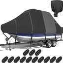 5-Ply 1600D+1200D T-Top/Hard Top Boat Cover, 19'-21'
