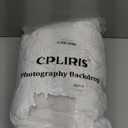 CPLIRIS 10x20ft White Backdrop for Photography, Dual-Size Dual-Pocket Design Photo Booth Background for Portrait Photoshoot, Party and Video with Both Options of 10 feet and 20 feet in Width