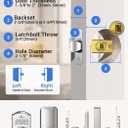 TEEHO TE003 Keypad Door Knob Lock, Keyless Entry Door Handle, Satin Nickel