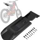 Electric Dirt Bike Rear Fender Inner Plate for Surron LBX Sur Ron Light Bee X/S,Carbon Fiber Texture,PP Material