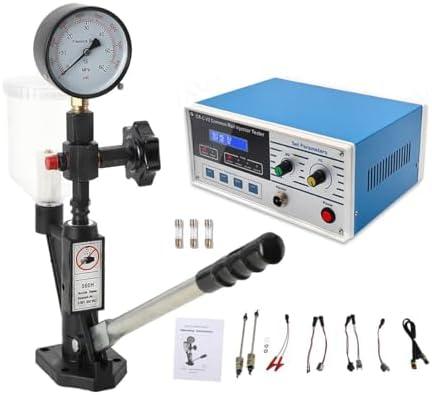 EODSAD CR-C Common Rail Injector Tester Kit Common Rail Injector Testing Machine with 600Bar Diesel Injector Tester 8000PSI Diesel Fuel Injector Nozzle Tester (Kit)