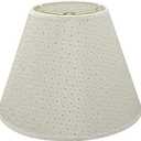 Aspen Creative 32627 Transitional Hardback Empire Shaped Spider Construction Lamp Shade in Ivory, 12" wide (6" x 12" x 9"), 6" top x 12" bottom x 9" slant height