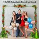 LINCO Lincostore Backdrop Support Stand Kit 10x7.1ft Adjustable Photography Studio Photo Background Support System with Carrying Bag for Green Screen Muslin, 4173-U (10ft Wide 7.1ft high)