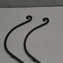 AJART Hanging Plant Hanger Outdoor: 12-Inch Bird Feeder Wall Hooks - Black Metal Plant Bracket Hook for Hanging Flower Baskets