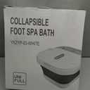 Collapsible Foot Spa Bath with Heat and Massage Rollers, Bubble, Foot Pedicure Kit, Temperature Control, Red Light, Pedicure Foot Spa, Foot Bath