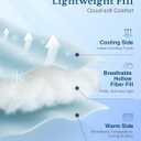 ZonLi Cooling Blanket for Hot Sleepers, 90"x108" King Size Lightweight Cool Touch Breathable Summer Blanket for Night Sweats, All-Season Cold Blankets, Mist Gray