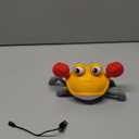 Crawling Crab Baby Toys Upgrade Version - 3 Speed & Music Control, Cute Dancing Essentials Electric Induction Sensory Stuff Moving Toy for 3 4 5 6 7 8 9 10 11 12 Year Old Boys or Girls (Orange)
