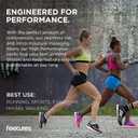 Feetures High Performance Max Cushion Ankle Sock - Tab Socks for Women & Men with Heel Tab (White)